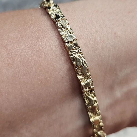 9k Gold Real Solid Yellow 7" 8 Grams - Picture 2 of 14